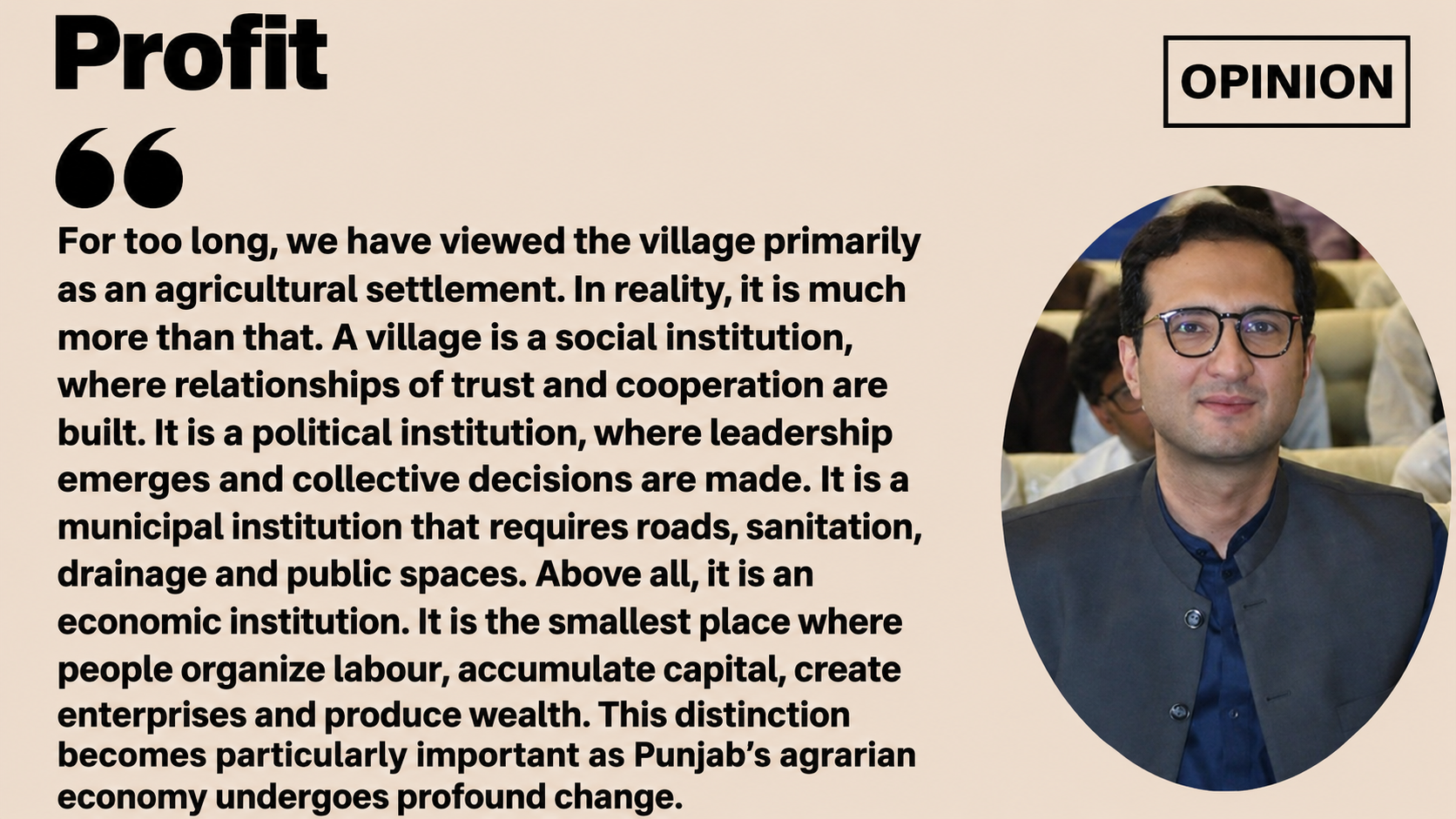 The Village as an Institution: Rethinking Rural Development in Punjab