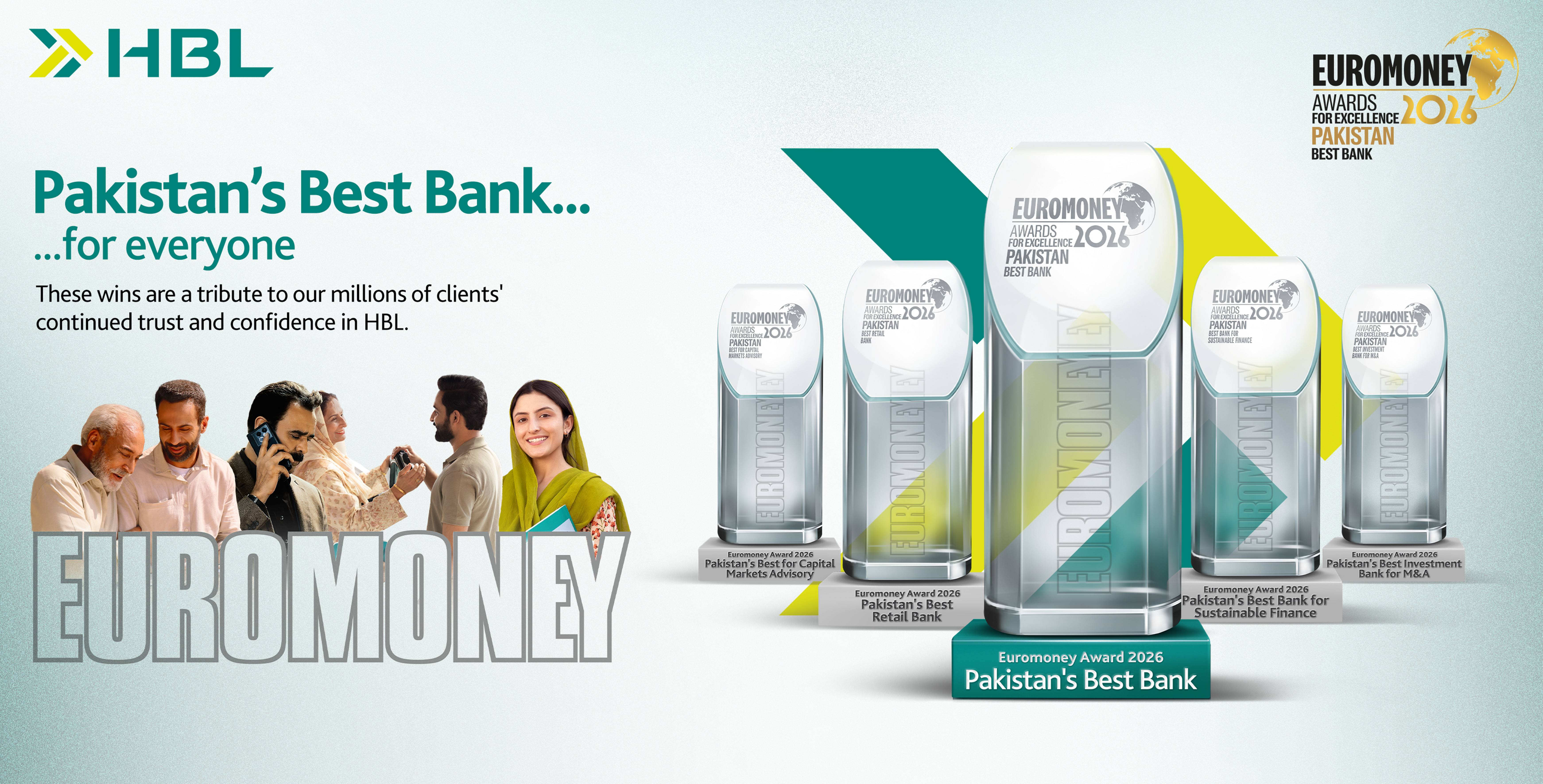 HBL wins ‘Pakistan’s Best Bank 2026’ award by Euromoney