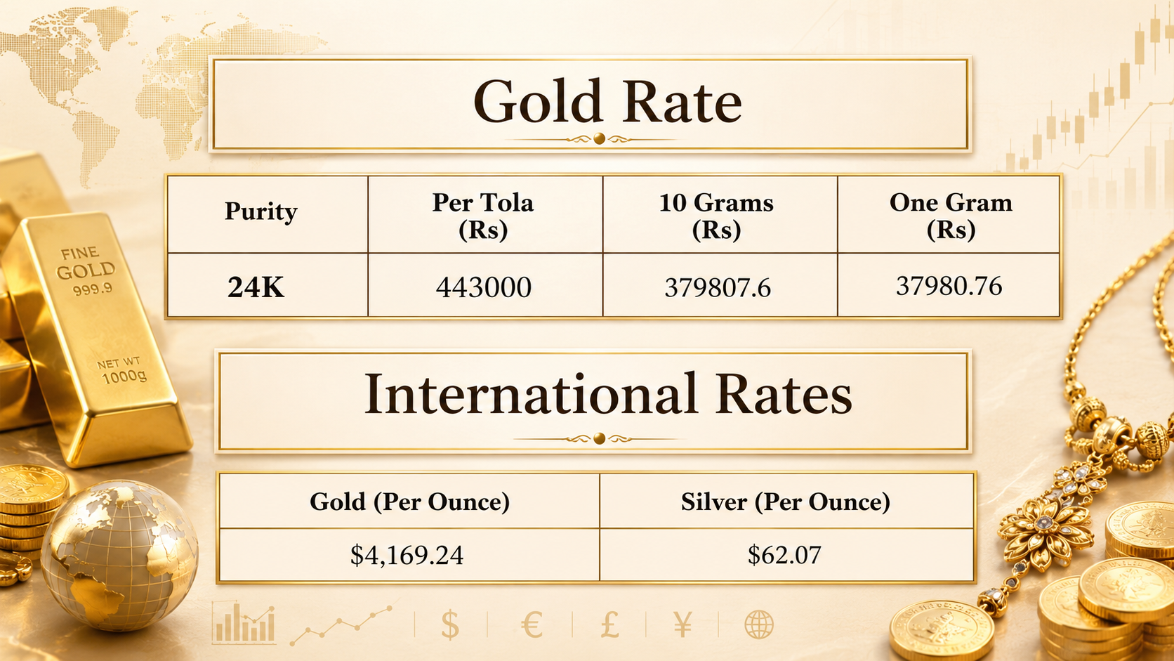 Gold price in Pakistan for today, July 06, 2026