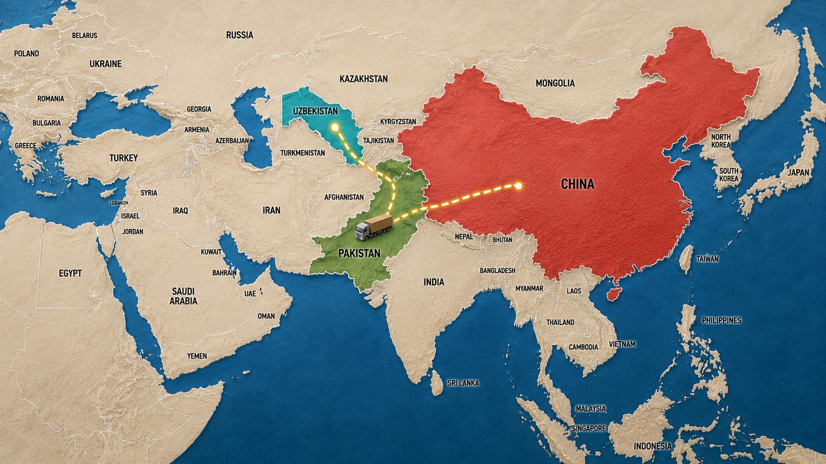 Pakistan, Uzbekistan agree to use China corridor for transit trade