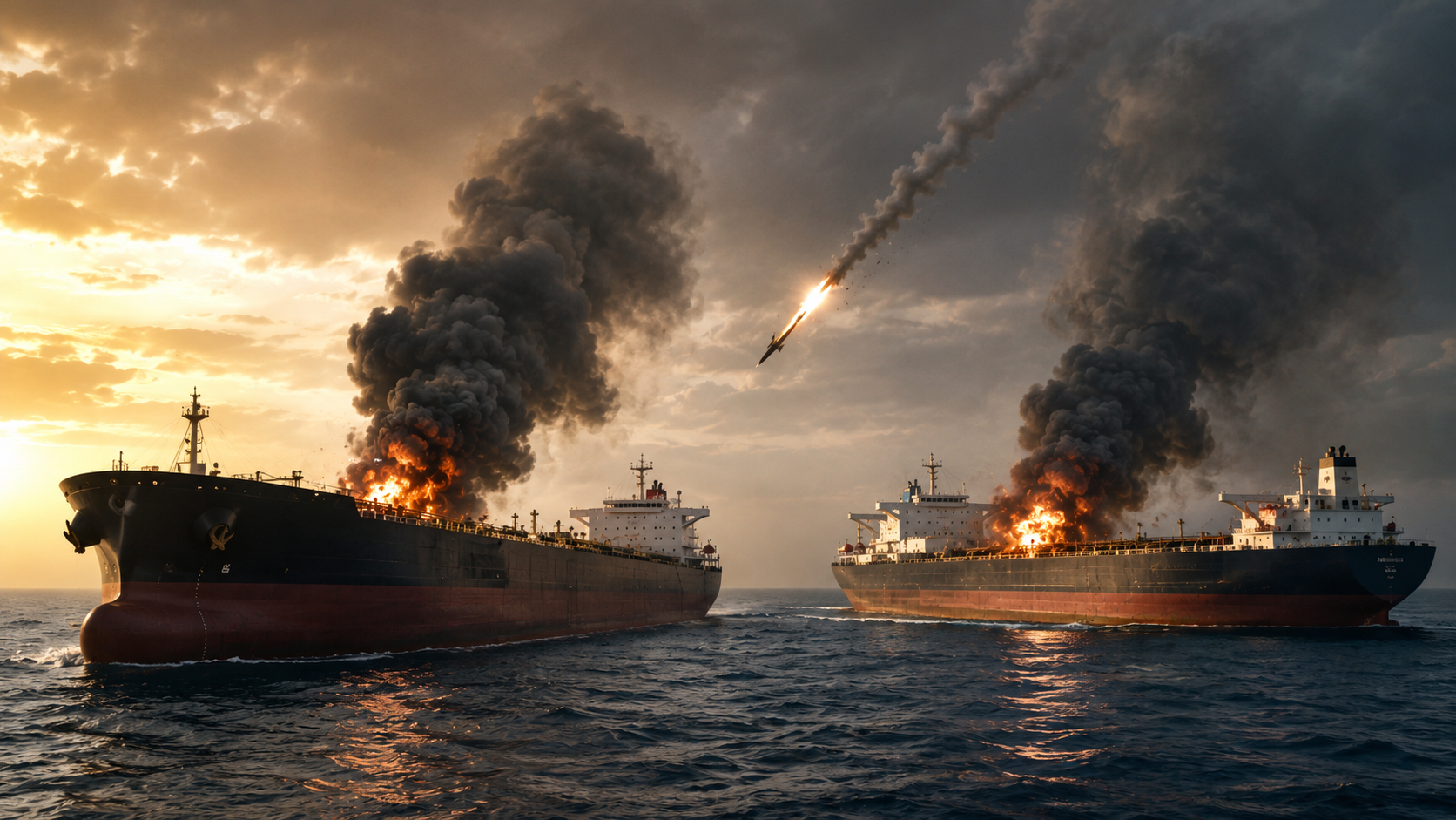 UAE says Iranian missiles hit two oil tankers in Strait of Hormuz, killing one sailor