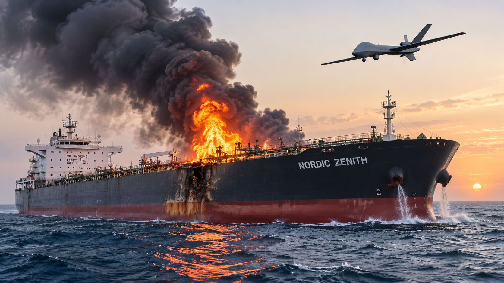 Exxon-chartered tanker damaged in drone attack near Black Sea oil terminal