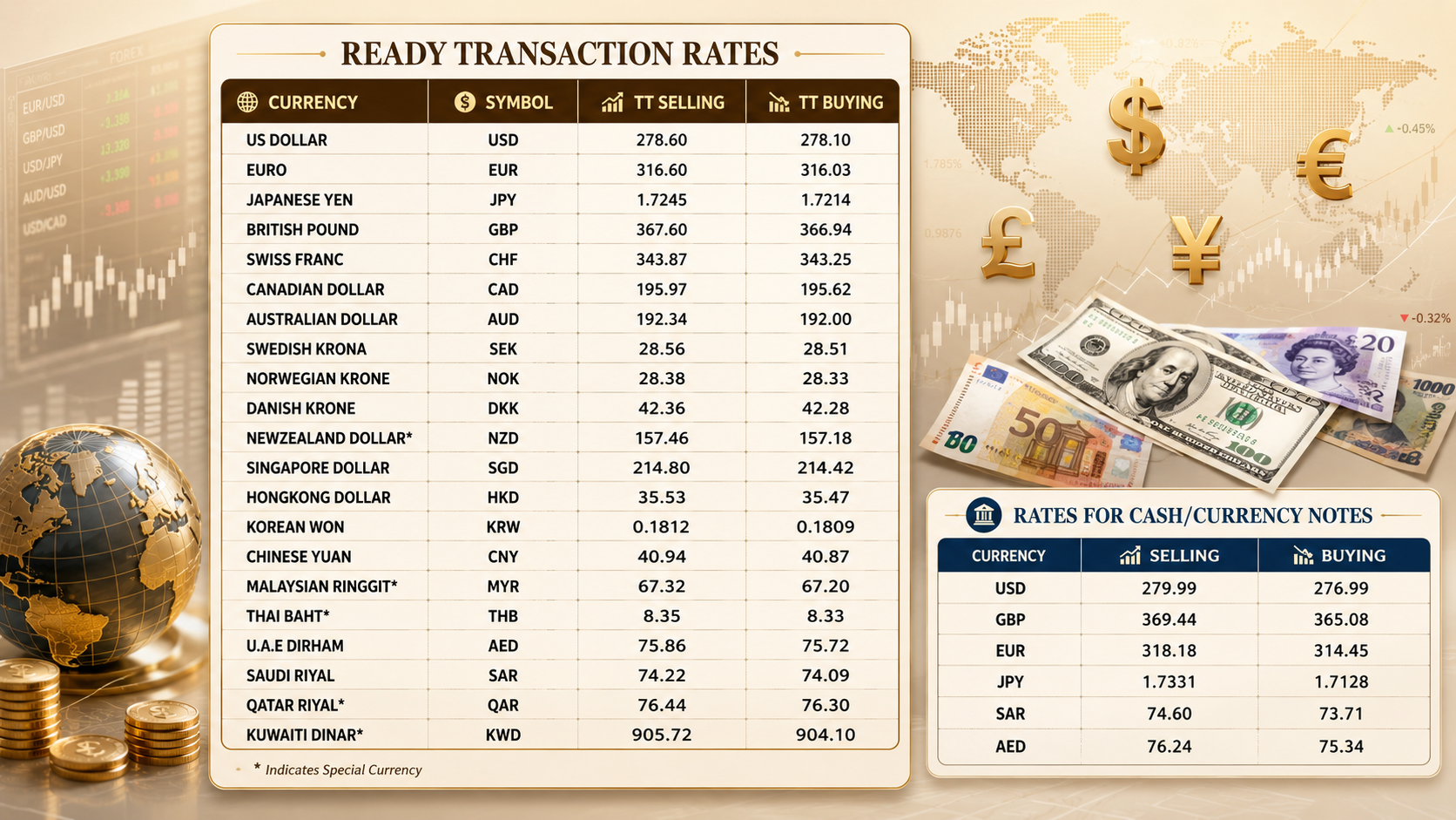 Foreign exchange rates in Pakistan for today, June 24, 2026