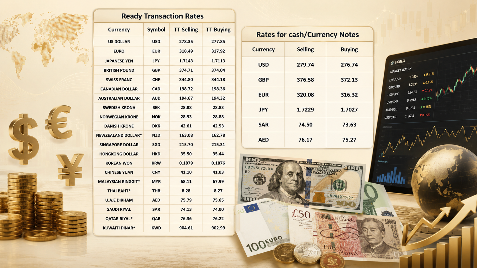 Foreign exchange rates in Pakistan for today, July 20, 2026