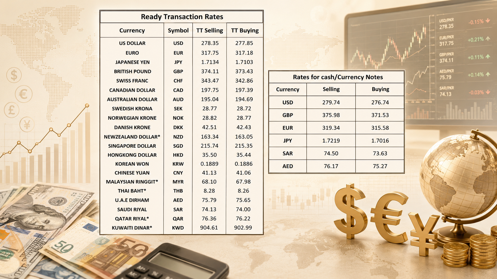 Foreign exchange rates in Pakistan for today, July 21, 2026