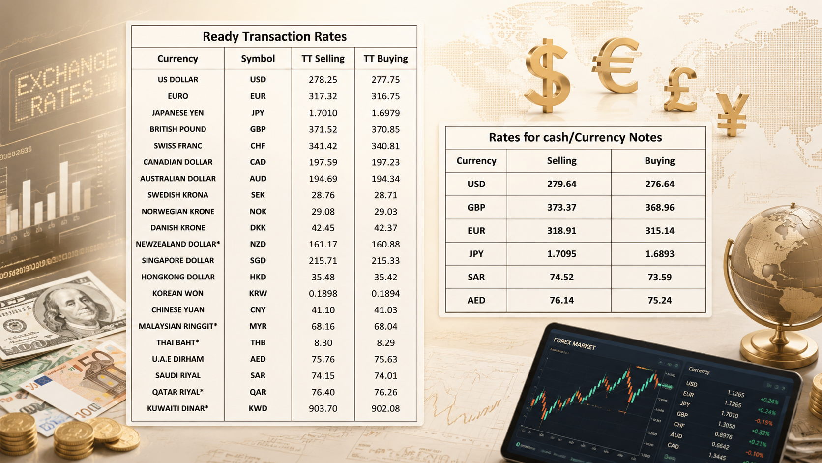 Foreign exchange rates in Pakistan for today, July 27, 2026