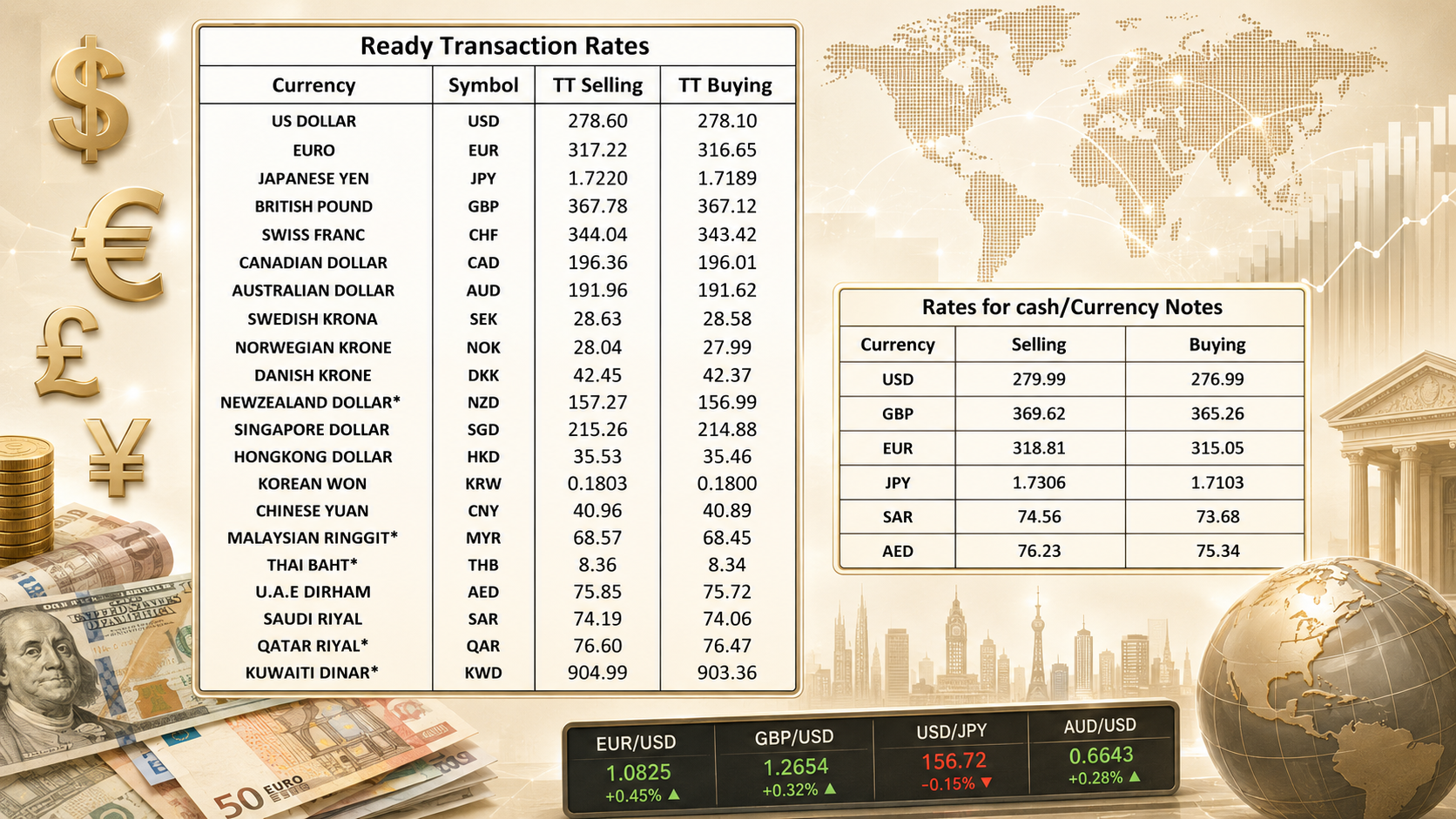 Foreign exchange rates in Pakistan for today, June 29, 2026