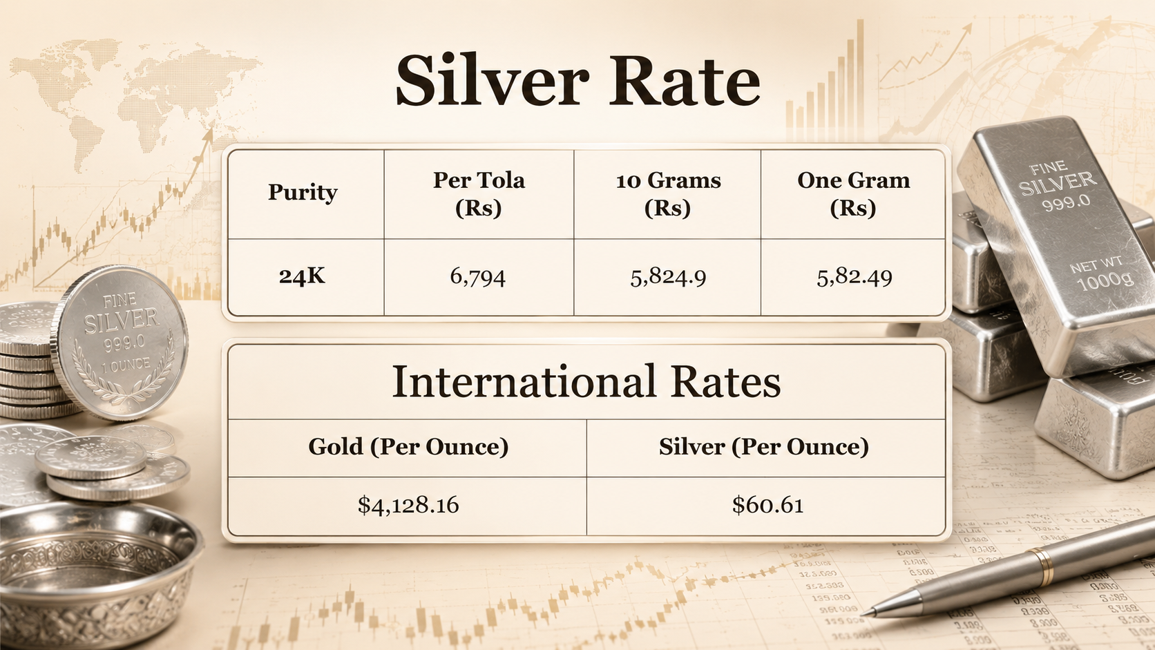 Silver price in Pakistan for today, July 08, 2026