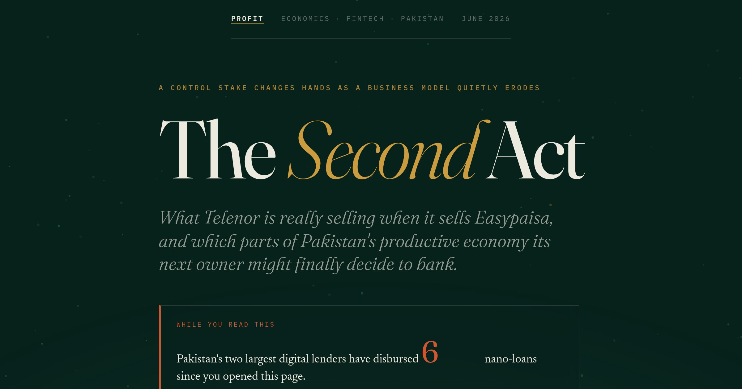 The Second Act: What Telenor is really selling when it sells Easypaisa