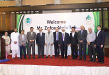 Zafar Abdullah meets PSX Board of Directors and TREC holders