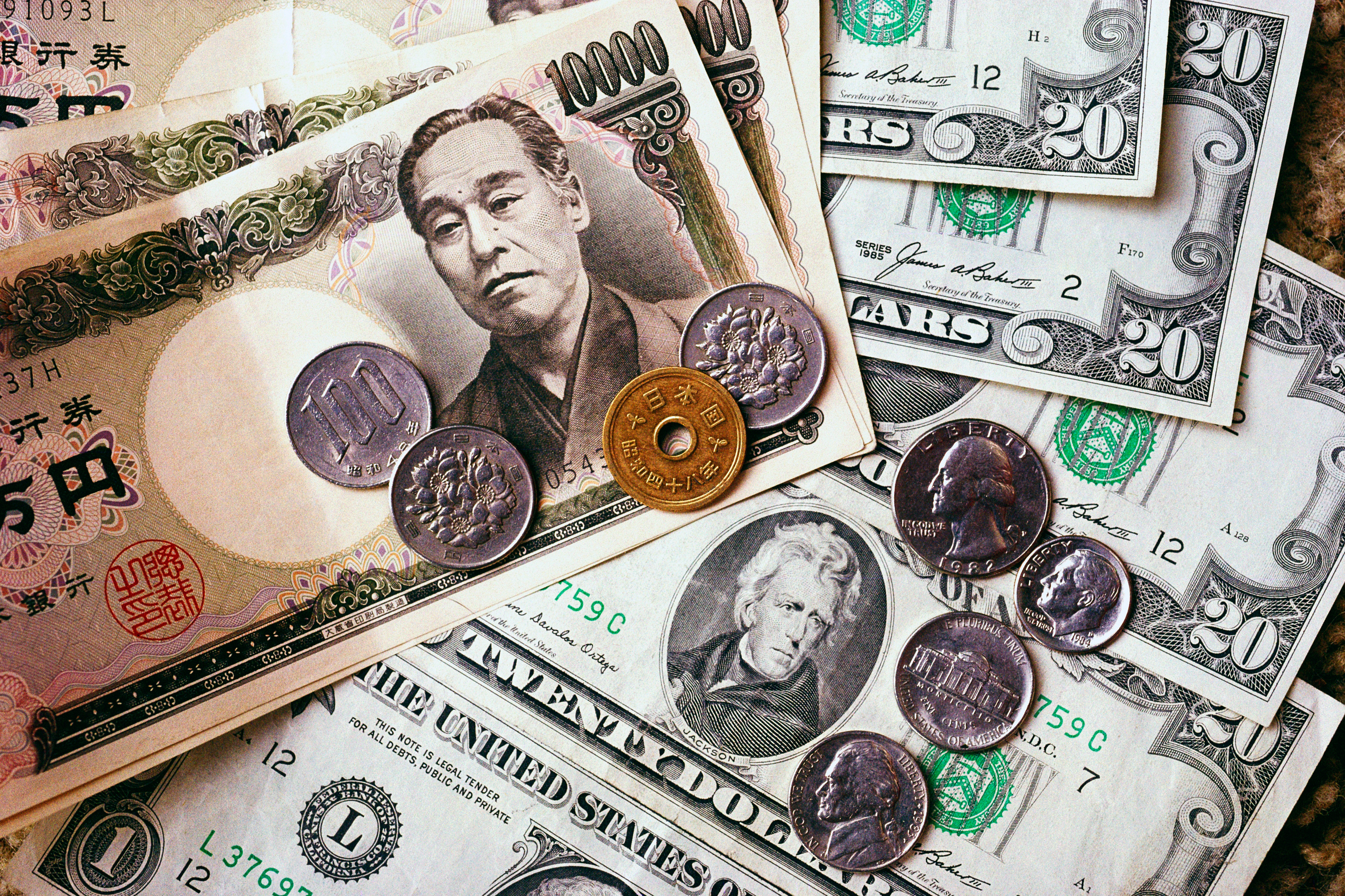 1 us dollar japan yen