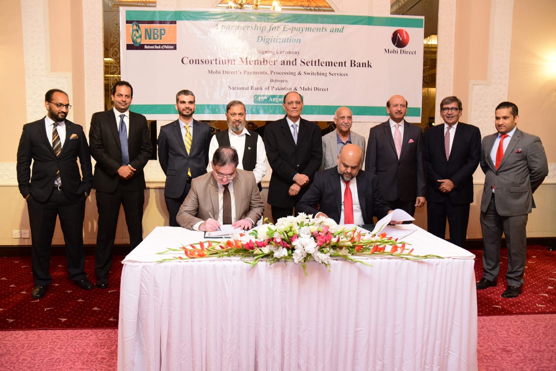 NBP signs MoU's with Mobi Direct, becomes settlement bank, consortium member