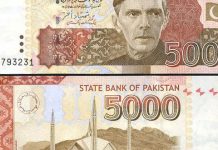 SBP denies rumours about discontinuation of Rs5000 banknotes