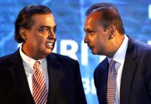 RCom shares plunge in latest twist between battling Ambani brothers