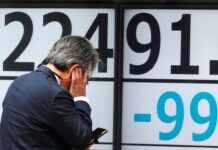 Global stocks hurt by China’s trade threats, falling bond yields