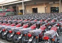 Sales of motorbikes, three wheelers decline 9.9pc in Aug