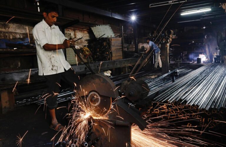 India’s industrial output shrinks at fastest rate in more than six years