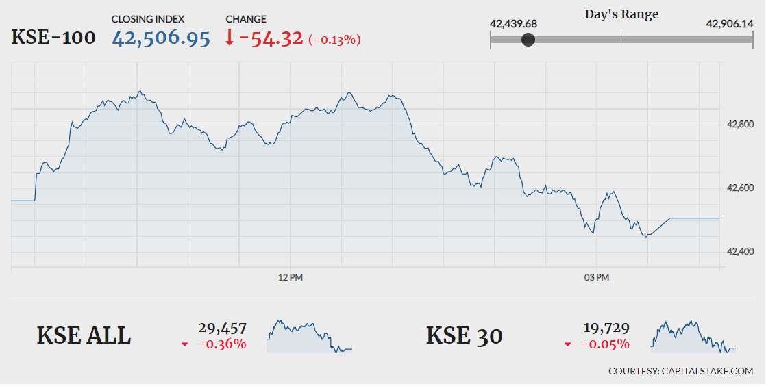 Stock market remains volatile, closes in red