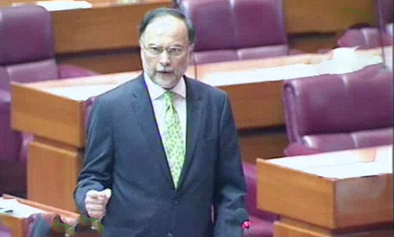 Ahsan Iqbal slams govt for ‘destroying economy’
