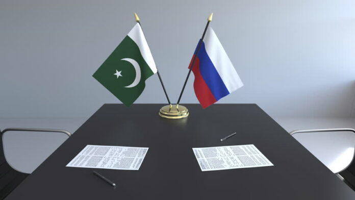 Pakistan-Russia flags