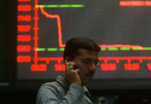 Stocks plunge 517 points in pre-budget session