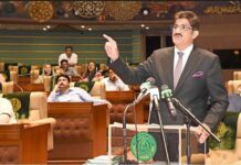 CM Murad unveils Sindh budget with an outlay of Rs1.24trÂ