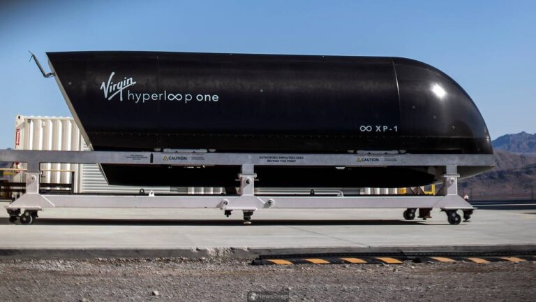 Virgin Hyperloop hosts first human ride on new transport system