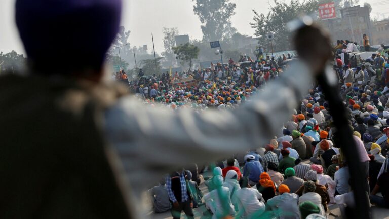 Farmers block expressway near Delhi to protest Modi’s new laws