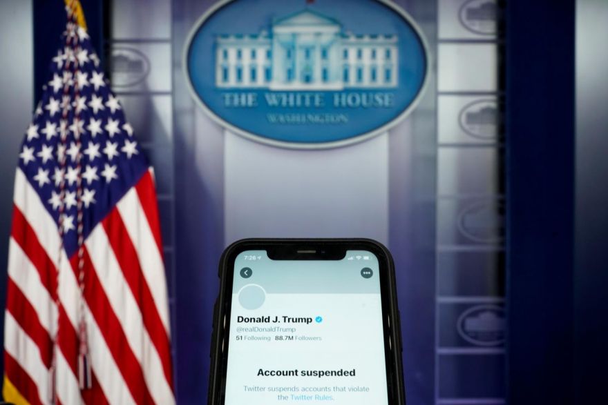 Twitter shares down over 2pc in after-hours trading after Trump suspension