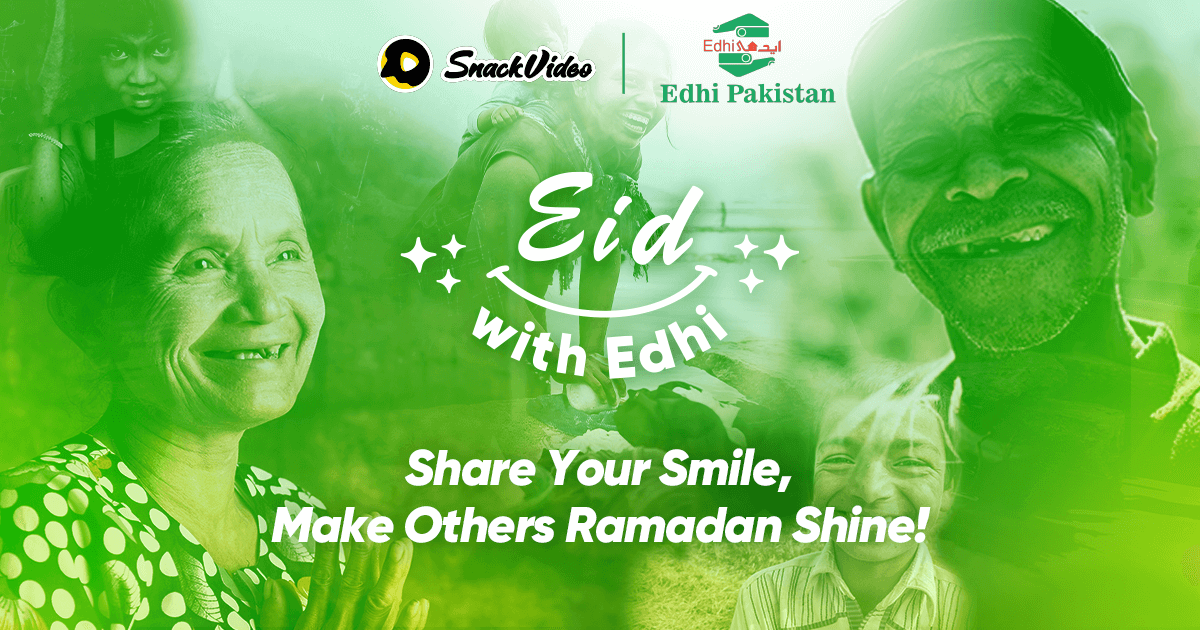 Popular SnackVideo, Edhi Ramadan fundraising campaign gains momentum; raises 5,000,000 PKR in 7 days