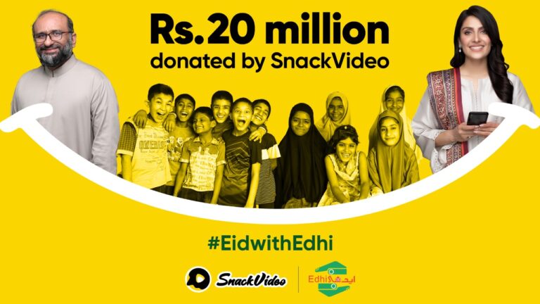 SnackVideo, Edhi Ramzan campaign raises Rs20m donation
