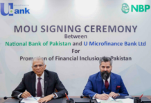 U Microfinance Bank, NBP enter into strategic partnership to promote financial inclusion