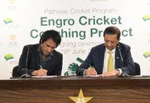 Engro Corporation and Pakistan Cricket Board (PCB) sign MoU establishing the Engro Cricket Coaching Project
