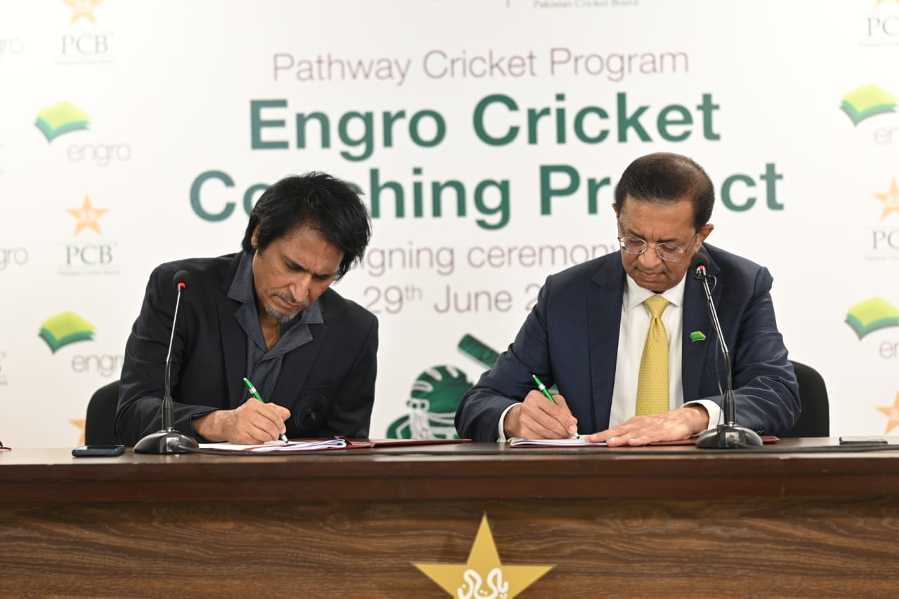 Engro Corporation and Pakistan Cricket Board (PCB) sign MoU establishing the Engro Cricket Coaching Project