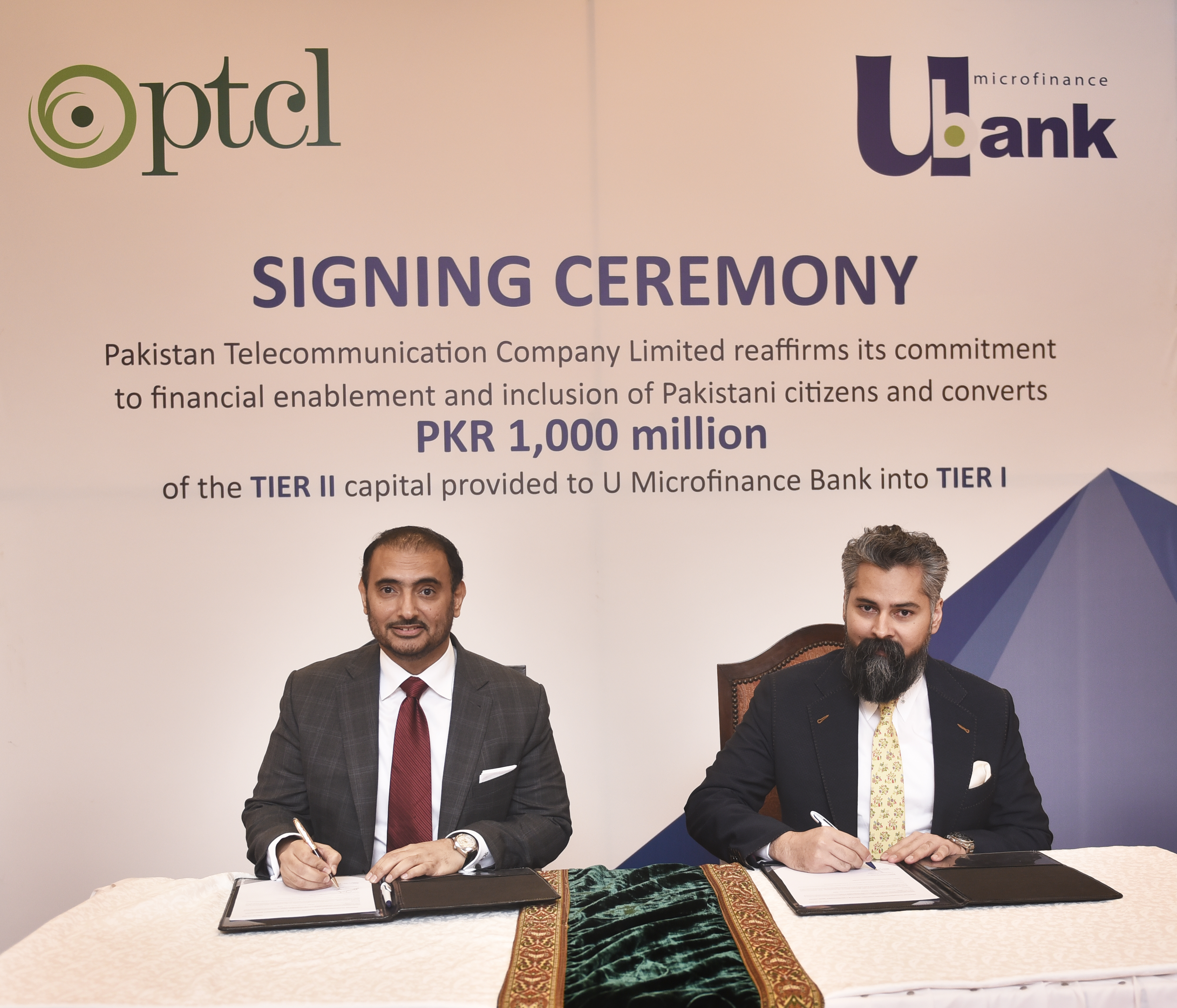 PTCL, U Microfinance Bank announce successful conversion of U Bank’s Rs1,000mn debt into equity