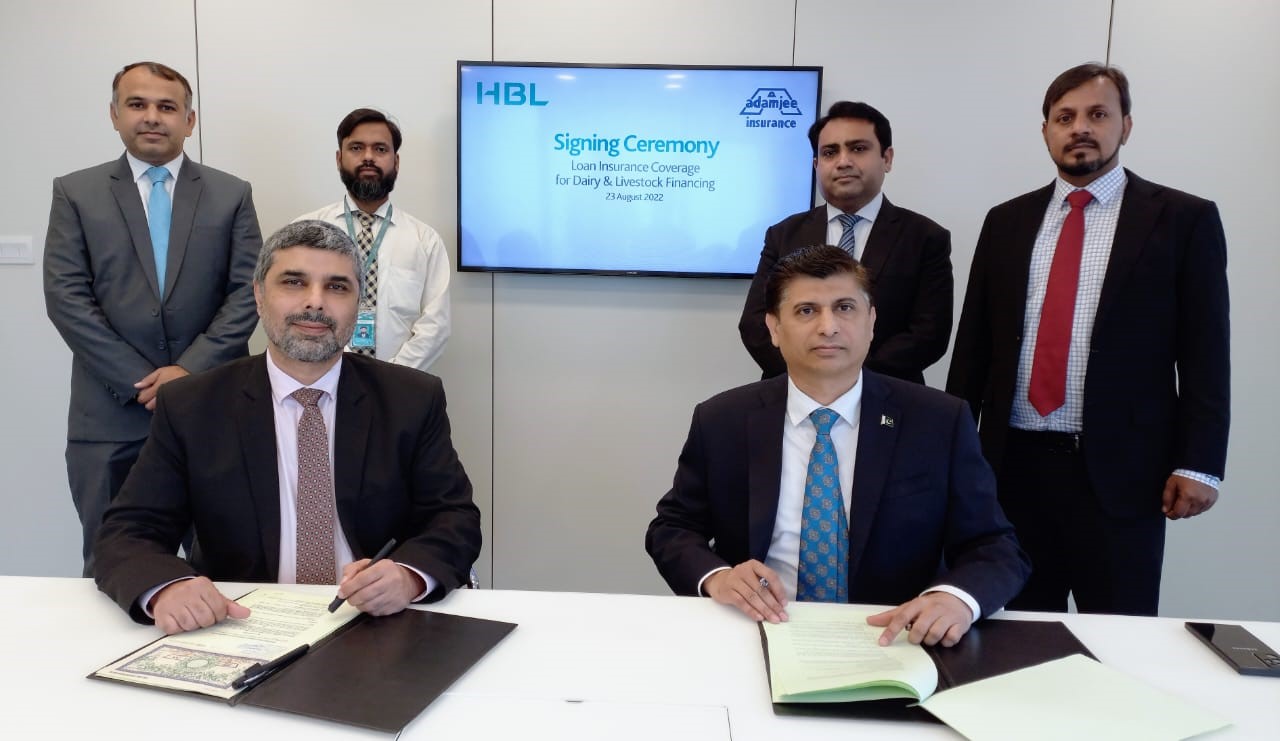 HBL and Adamjee Insurance partner to provide dairy, livestock loan insurance