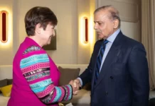 PM Shehbaz meets IMF chief, urges lender to release stalled funds