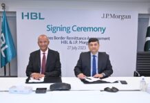 HBL & J.P. Morgan enter into an agreement for secure, and cost-effective cross-border payments to Pakistan via Xpedite Remit