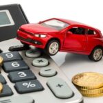 car and calculator. rising costs for buying a car, leasing, work