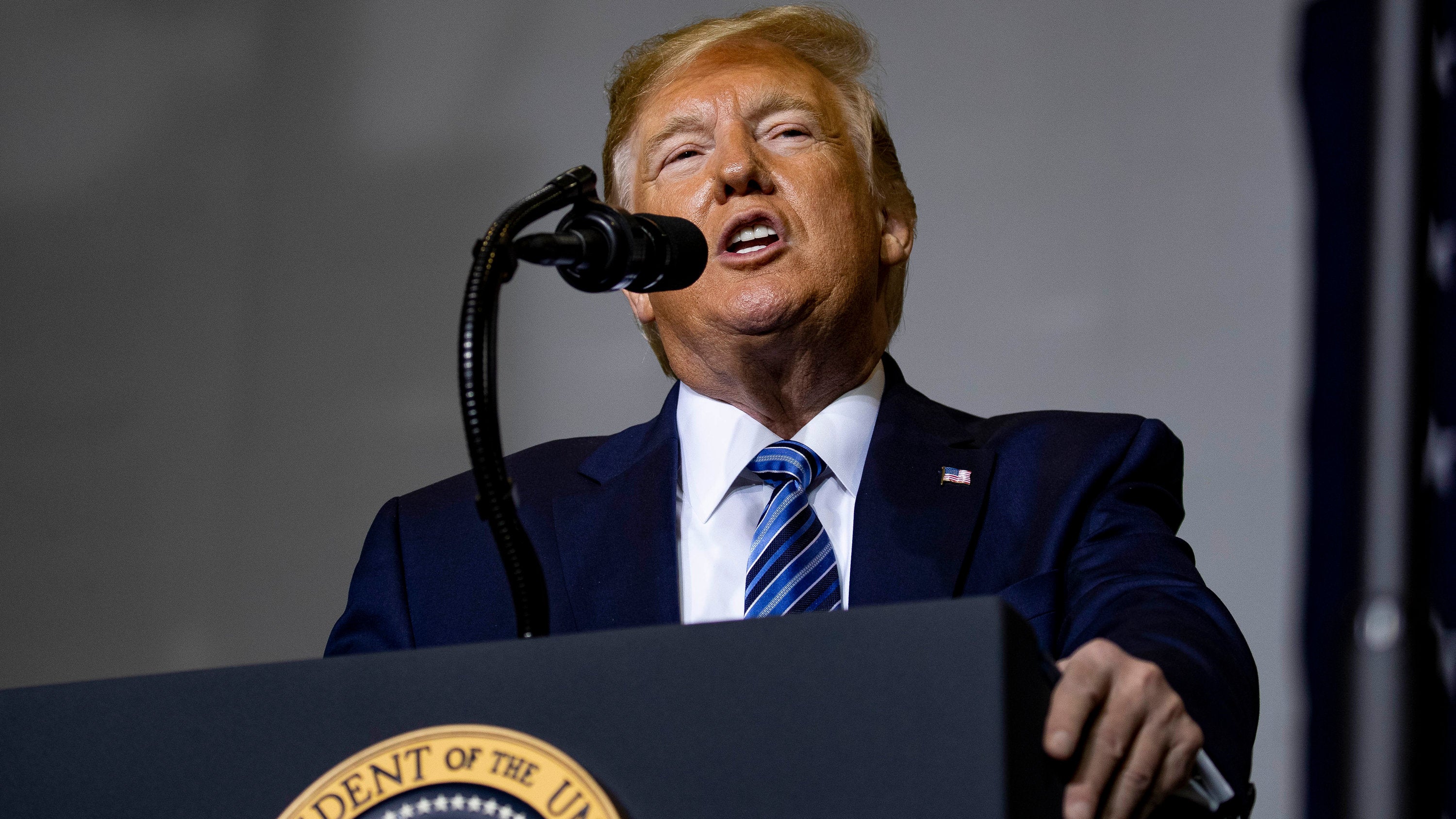 Trump's approval rating rises to 44%; Americans worry less about recession