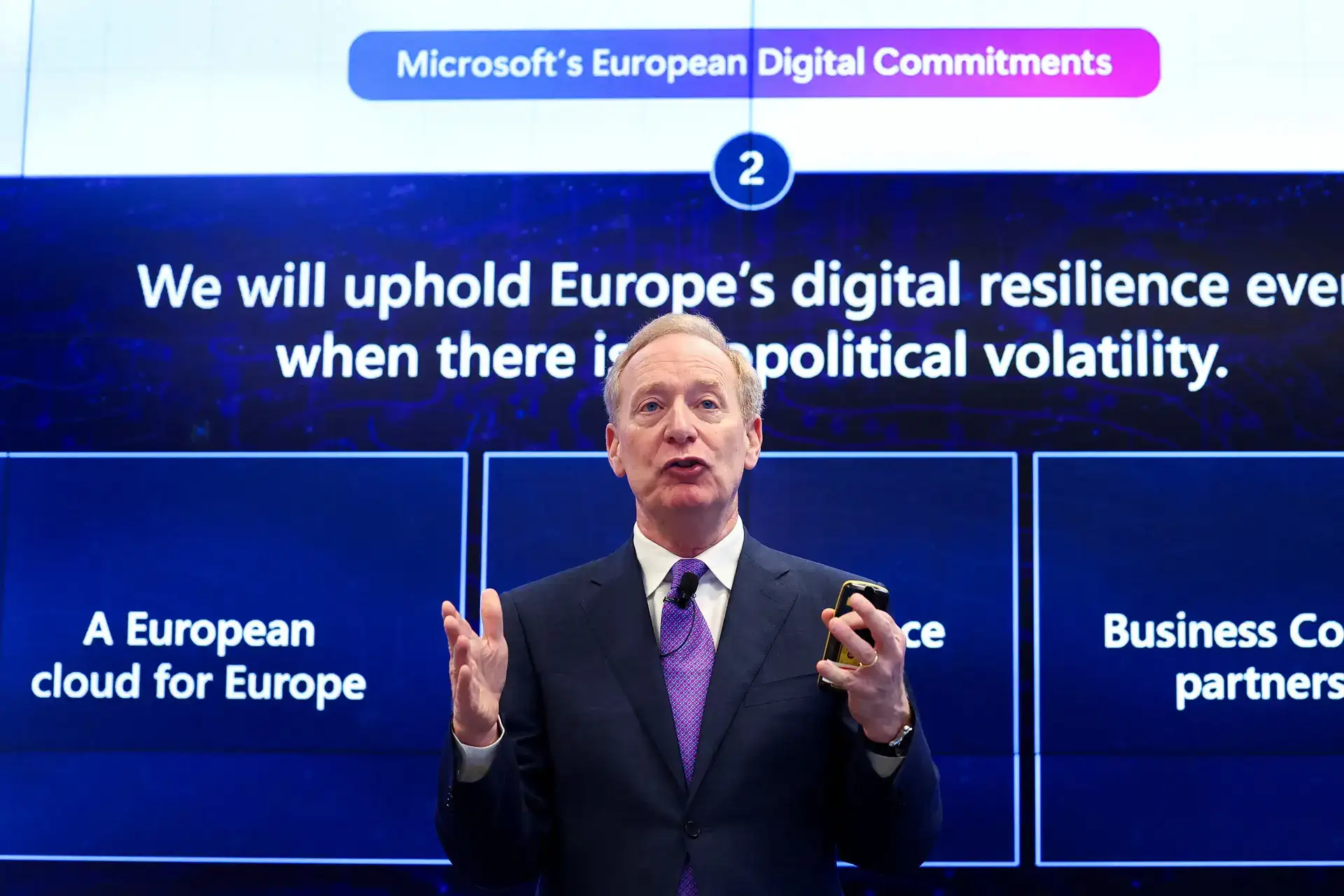 Microsoft’s President emphasizes compliance with European tech regulations