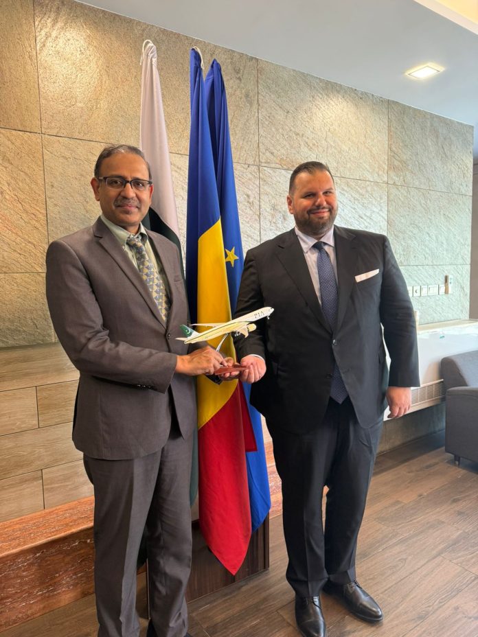 PIA and Romanian officials discuss strengthening aviation links