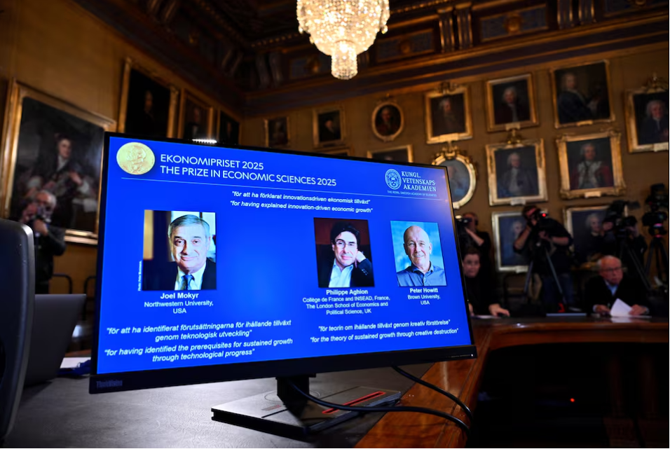 Trio win Nobel economics prize for work on innovation, growth and 'creative destruction'