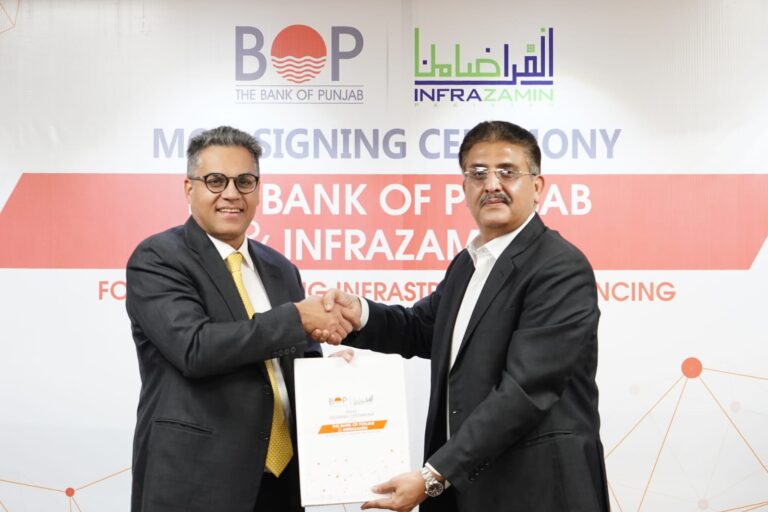 The Bank of Punjab and InfraZamin Pakistan sign MOU to expand agricultural warehousing finance capacity
