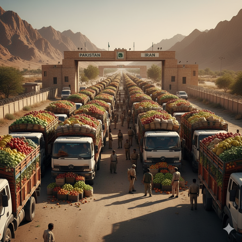 Pakistan blocks Afghan-origin fruit imports via Iran as 5,500 transit containers remain stranded