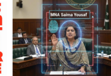Will govt guarantee citizens’ data won’t be sold on dark web, asks MNA Saima Yousaf (DOB: 07-11-1974; Temp Address: # 177 MNA Hostel; Perm Address: H. 117-B, St 45, Gulbahar Colony, Multan; Blood Grp A+)