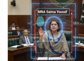 Will govt guarantee citizens’ data won’t be sold on dark web, asks MNA Saima Yousaf (DOB: 07-11-1974; Temp Address: # 177 MNA Hostel; Perm Address: H. 117-B, St 45, Gulbahar Colony, Multan; Blood Grp A+)