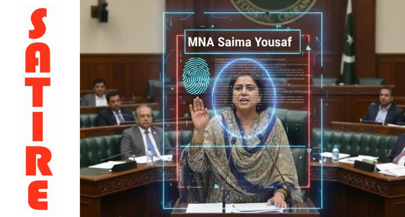Will govt guarantee citizens’ data won’t be sold on dark web, asks MNA Saima Yousaf (DOB: 07-11-1974; Temp Address: # 177 MNA Hostel; Perm Address: H. 117-B, St 45, Gulbahar Colony, Multan; Blood Grp A+)