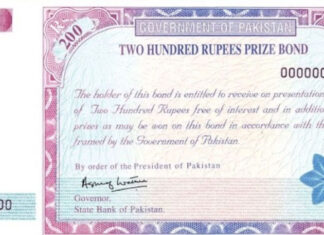 National Savings announces Rs200 prize bond draw results