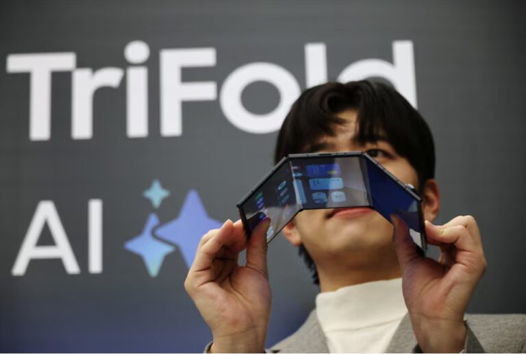 Samsung unveils first multi-folding phone as competition set to heat up